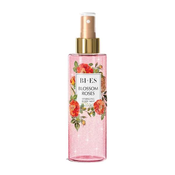 Spray de corp cu efect de stralucire blossom roses bi-es sparkling body mist, 200 ml