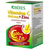 Vitamina C 600 mg Retard + Zinc - Beres, 60 comprimate