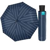 Mini Umbrela ploaie pliabila model in dungi pt barbati albastra