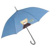 Umbrela ploaie automata baston model denim bleu Teddy Bear