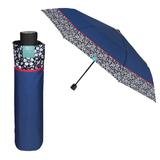 Mini Umbrela ploaie manuala albastra cu brodura lata