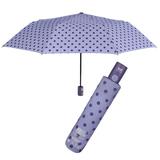 Mini Umbrela ploaie automata pliabila model cu buline albastre