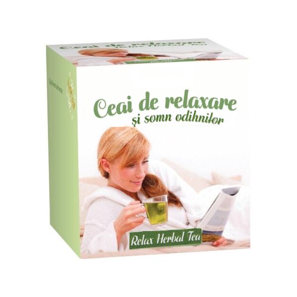 Ceai de relaxare si somn odihnitor bis-nis relax herbal tea, 20 plicuri