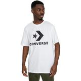 Tricou unisex Converse Logo Chev Tee 10025458-102, S, Alb