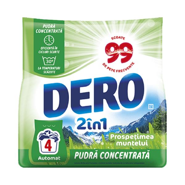 Detergent Automat Pudra Concentrata Dero 2  in1 Prospetimea Muntelui, 300 g