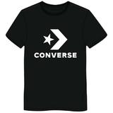 Tricou unisex Converse Logo Chev Tee 10025458-001, S, Negru