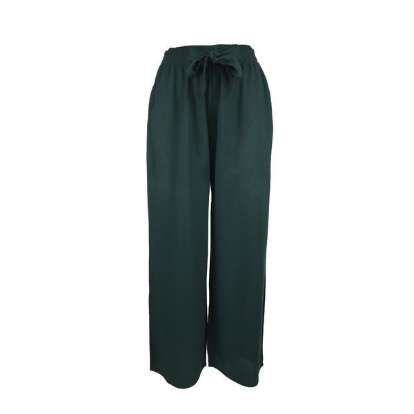 Pantaloni largi, univers fashion,, 2 buzunare, verde, m