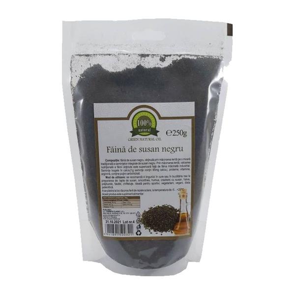 Faina de susan negru 100% natural green natural oil, carmita, 250 g