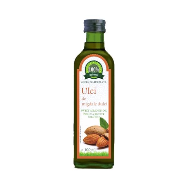 Ulei de Migdale Dulci Presat la Rece 100% Natural Green Natural Oil - Sweet Almond Oil, Carmita, 100 ml