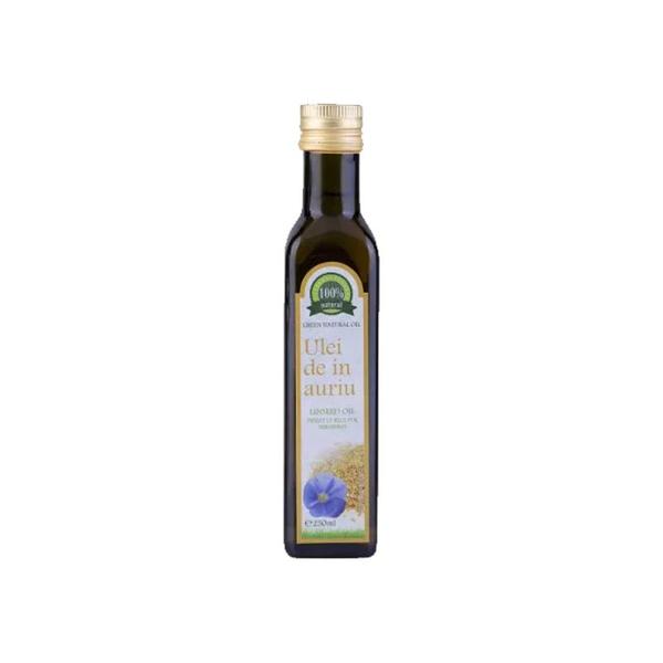 Ulei de In Auriu Presat La Rece 100% Natural Green Natural Oil, Carmita, 250 ml