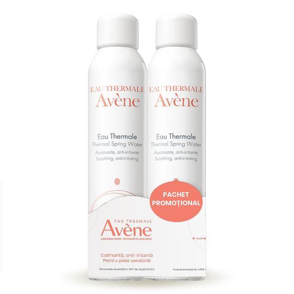 Pachet Apa termala spray, 300 + 300 ml, Avene, 600 ml