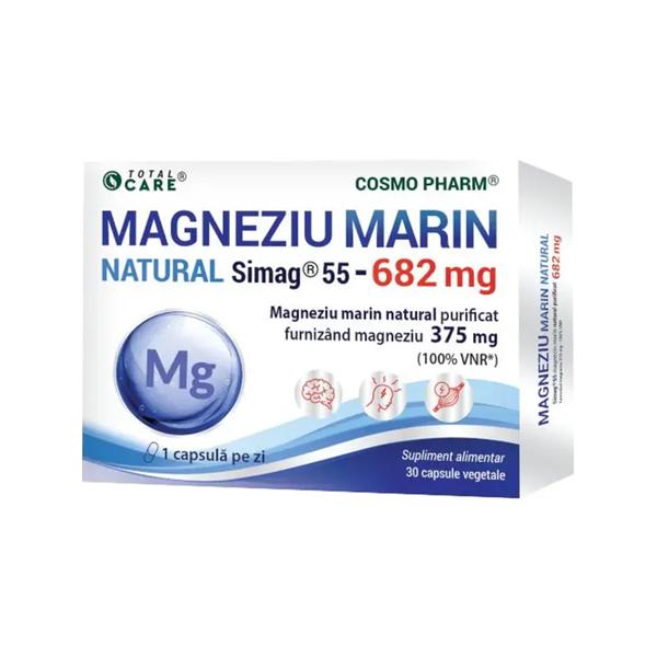 Magneziu Marin Natural 682 mg Total Care, Cosmo Pharm, 30 capsule vegetale