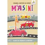 Colorez, decupez si lipesc! Masini - Carte de colorat si decupat, editura Gama