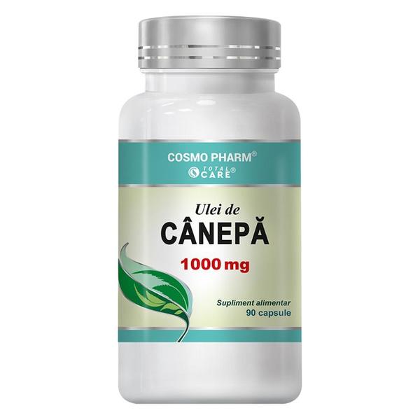 Ulei de Canepa 1000 mg Total Care, Cosmo Pharm, 90 capsule