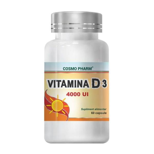 Vitamina D3 4000 UI, Cosmo Pharm, 60 capsule
