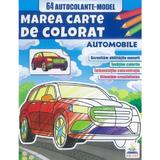Marea carte de colorat. 64 autocolante. Automobile, editura Pegas
