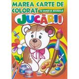 Marea carte de colorat cu guasa si acuarela. Jucarii, editura Pegas