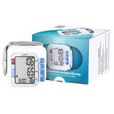 Tensiometru electronic de incheietura Vitammy Smart 0.5, detectare aritmie, detectie miscarea corpului, manseta 13.5 - 21.5 cm, 60 seturi de memorie, Alb