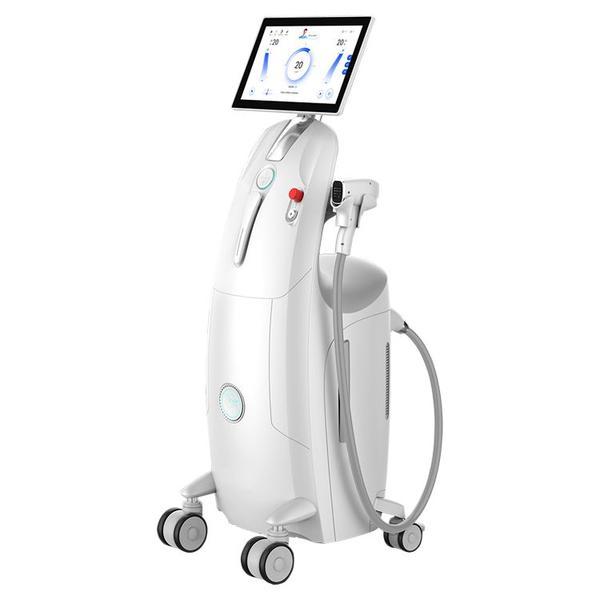 Aparat profesional epilare definitiva Ice Max Platinum medical laser 2 manipuli 1200W+1800W / aparat 3000W 755+808+1064nm 80.000.000 impulsuri