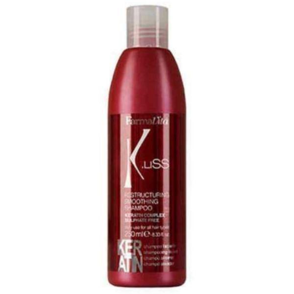 Sampon restructurant de netezire cu keratina,farmavita k. liss restructuring, 250 ml