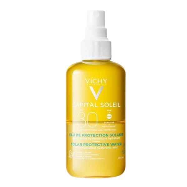 Apa cu protectie solara spf 30 pentru fata si corp capital soleil, vichy, 200 ml