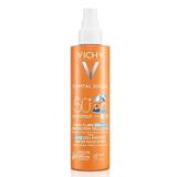 Spray fluid cu protectie solara SPF 50+ pentru copii Capital Soleil Kids Cell Protect, Vichy, 200 ml