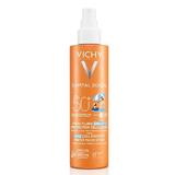 Spray fluid cu protectie solara SPF 50+ pentru copii Capital Soleil Kids Cell Protect, Vichy, 200 ml