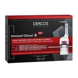 Tratament impotriva caderii parului pentru barbati Dercos Aminexil Clinical 5, Vichy, 21 fiole x 6 ml
