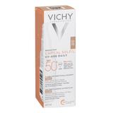 Fluid colorat cu protectie solara SPF 50+ pentru fata Capital Soleil, Vichy, 40 ml