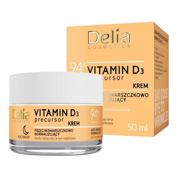 Crema de Noapte Antirid cu Vitamina D3, Delia Cosmetics, 50 ml