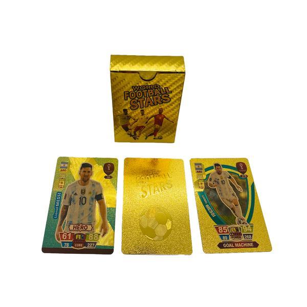 Set cartonase fotbal, shop like a pro®, world football stars golden, auriu