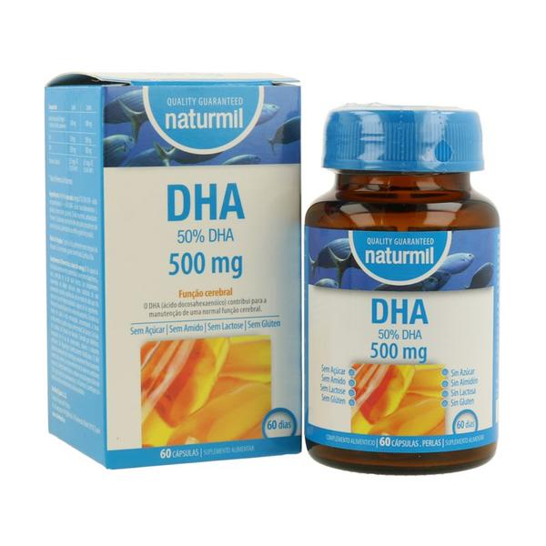 Supliment Alimentar Naturmil DHA 50% 500 mg, 60 capsule gelatinoase moi