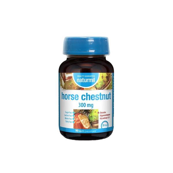 Castan salbatic 300 mg naturmil, horse chestnut, 90 tablete