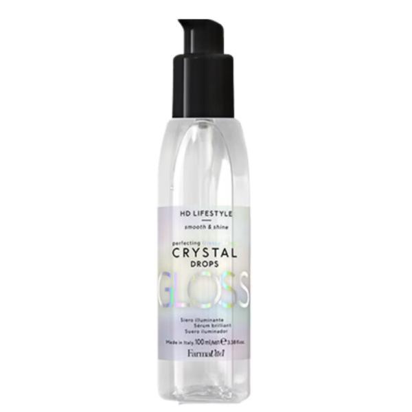 Solutie picaturi de par pentru stralucire si catifelare, farmavita hd life style crystal drops, 100 ml
