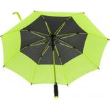 Umbrela rezistenta la vant, Piksel, 190T, negru, verde, fibra de sticla, maner EVA