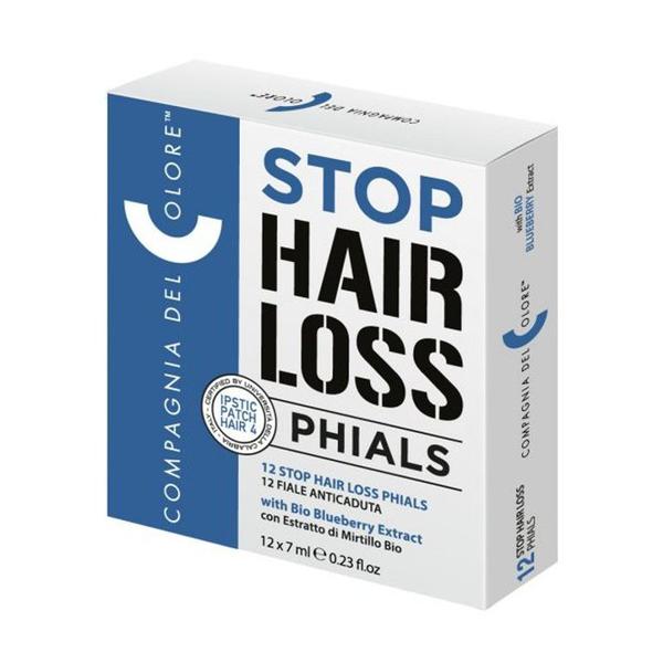 Fiole Tratament de Par cu Extract de Afine Organice - Compagnia del Colore Stop Hair Loss Phials, 12x7 ml image1