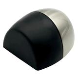 Opritor pentru usa Oval, finisaj nichel satin/negru mat CB, 41x40x25 mm