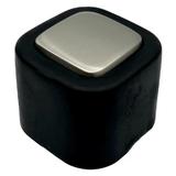 Opritor pentru usa Square, finisaj nichel satin/negru mat CB, 40X40 mm