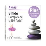 Pachet Alevia - Silifide Complex de Slabit Forte, 100 comprimate + Ceai de Slabit, 30 doze