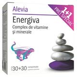 Energiva - Complex de Vitamine si Minerale, Alevia, 30 + 30 comprimate