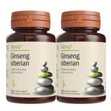 Pachet Supliment Alimentar Ginseng Siberian - Alevia, 30 +30 capsule vegetale