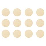 Set 12 buline antialunecare, pasla/silicon, bej, Ø: 18 mm