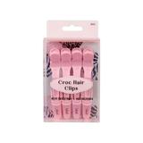 Clame Profesionale pentru Sectionarea Parului Cala Croc Hair Clip - Soft Pink