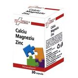 Calciu Magneziu Zinc - Farma Class, 30 capsule
