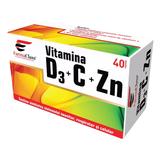 Vitamina D3+C+Zn - Farma Class, 40 capsule
