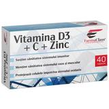 Vitamina D3+C+Zn - Farma Class, 40 capsule