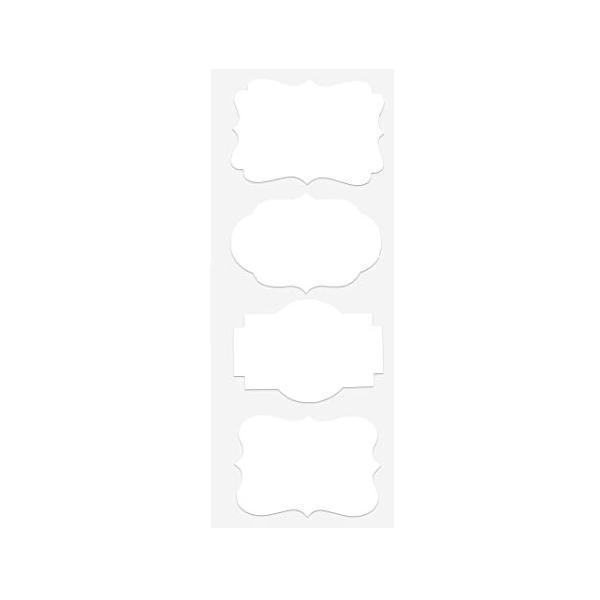 Set 40 Etichete autoadezive, albe, de scris cu markerul, 5x7 cm