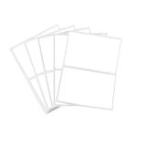 Set 50 Etichete autoadezive, albe, dreptunghiulare, de scris cu markerul, 5 x 7 cm