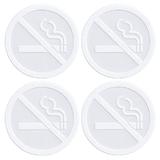 Set stickere, avertizare, Interzis fumatul, autocolant, 4 buc, 8x8 cm