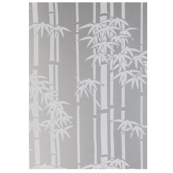 Folie autocolanta, efect geam sablat, model bambus, 50 x 90 cm